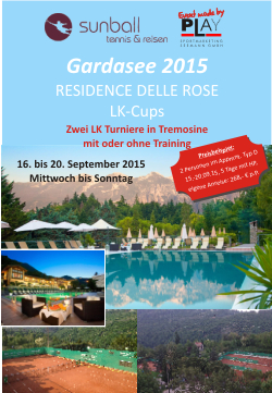 LK Turnier am Gardasee 2015