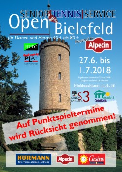SENIOR TENNIS SERVICE OPEN Bielefeld 2018