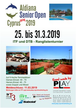 Aldiana Zypern ITF Seniores Frühjahr 2019