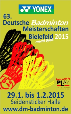Die Deutschen Meisterschaften im Badminton. Zum 16. Mal organisiert PLAY dieses große Event in der Bielefelder Seidensticker Halle.