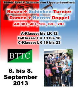 Rosen und Schinken Turnier 2013 in Bielefeld