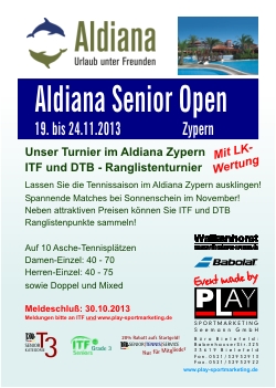 ITF Turnier Aldiana Zypern 2013